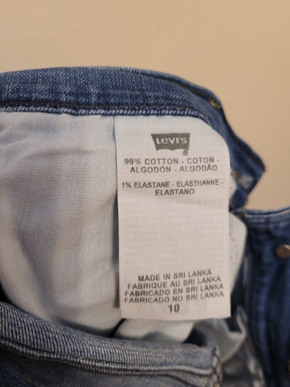 Levis 515 Womans Denim Shorts 10 Y2K Midrise - Picture 6 of 6